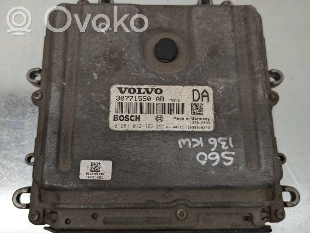Engine control unit/module   30771550AB,0281012103