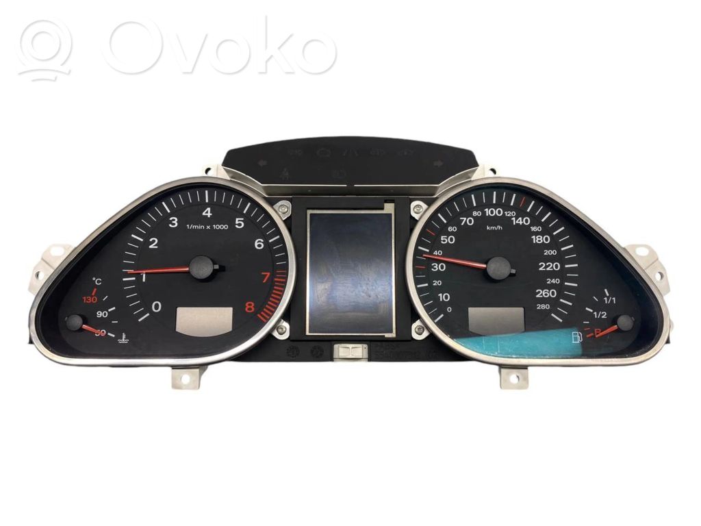 Audi A6 S6 C6 4F Geschwindigkeitsmesser Cockpit 