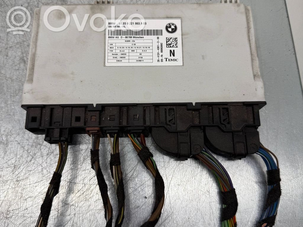 BMW X6 E71 Module de commande de siège 