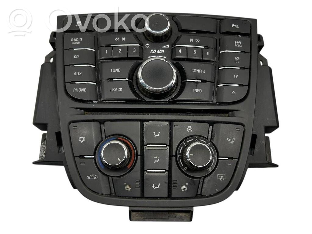 Opel Astra J Climate control unit 