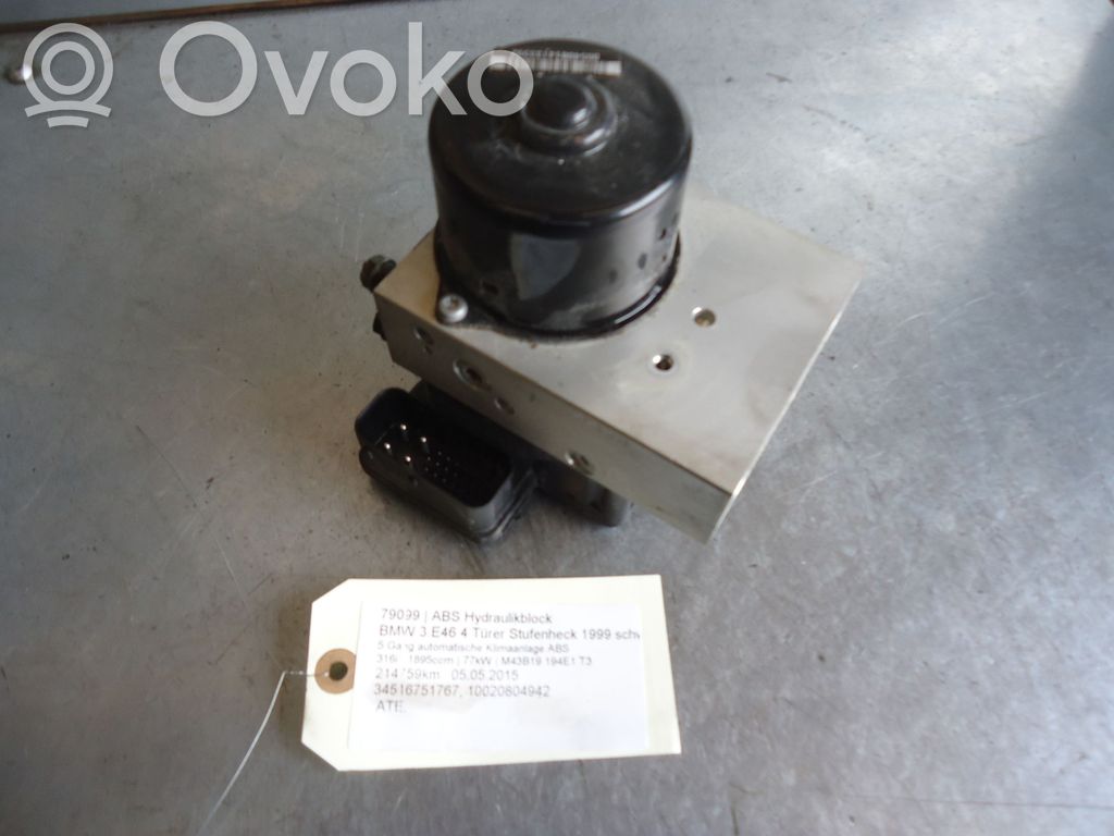 BMW 3 E46 ABS Blokas 