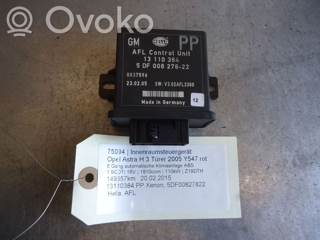 Opel Astra H Muut ohjainlaitteet/moduulit 