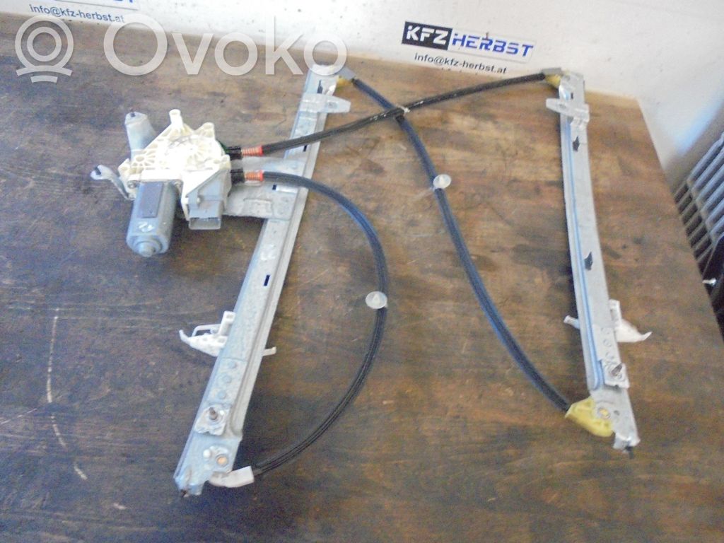 Citroen Xsara Picasso Meccanismo di sollevamento del finestrino anteriore senza motorino 
