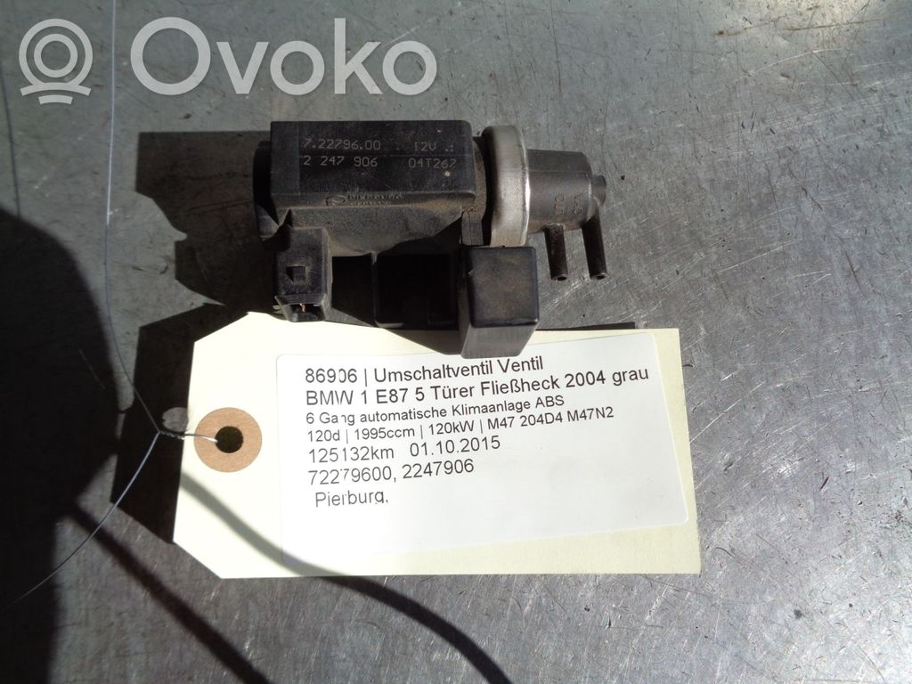 Valve électromagnétique   72279600,72279600,2247906,04T267,2247906,72279600