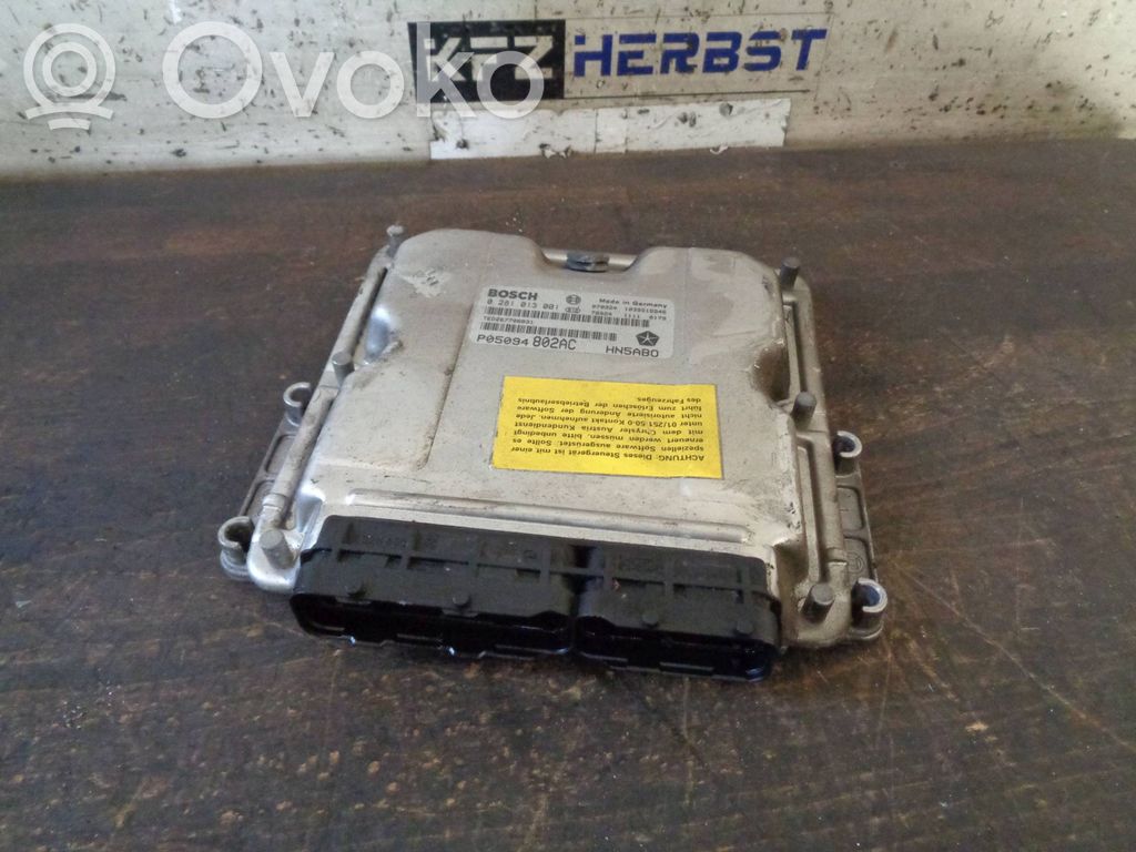 Engine control unit/module   P05094802AC,P05094802AC,0281013001,0281013001,P05094802AC
