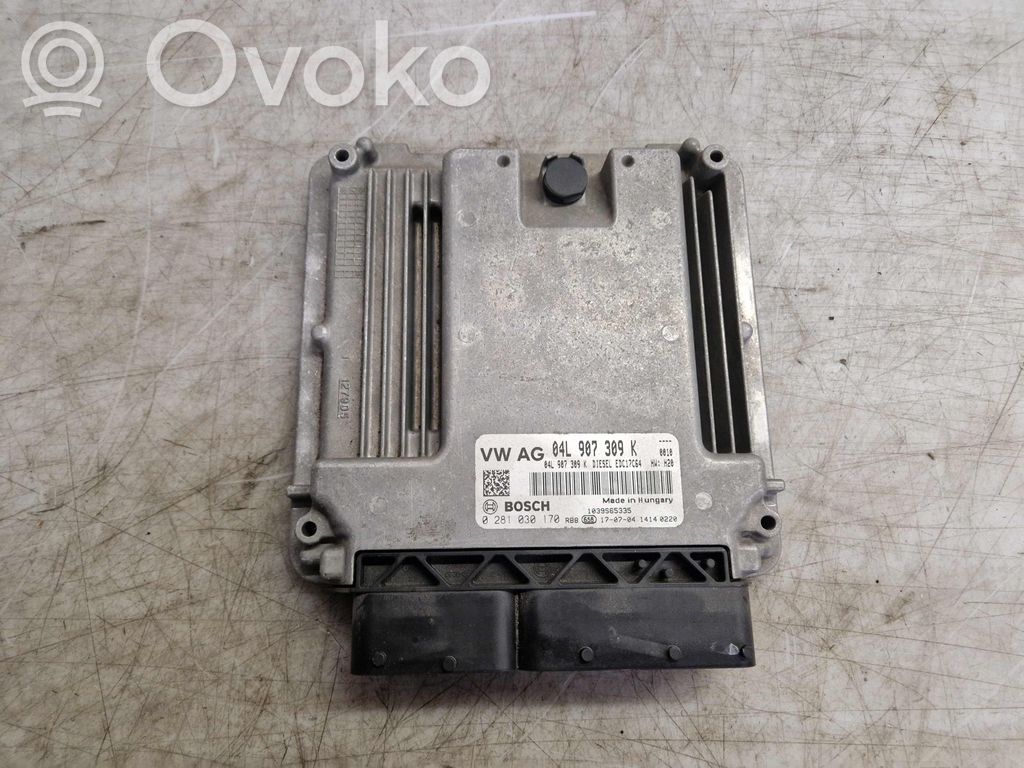 Engine control unit/module   04L907309K,04L907309K,0281030170,0281030170,04L906016MQ,04L907309K,2KC