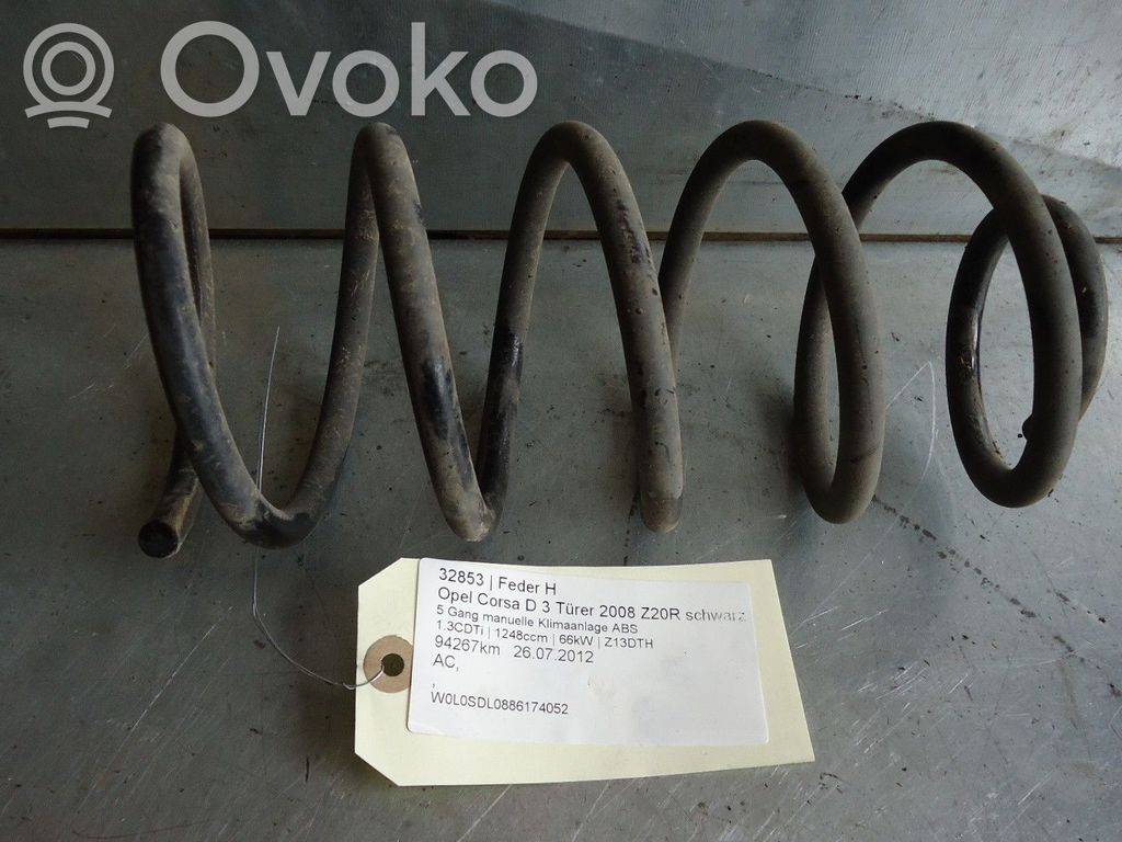 Muelle espiral trasero