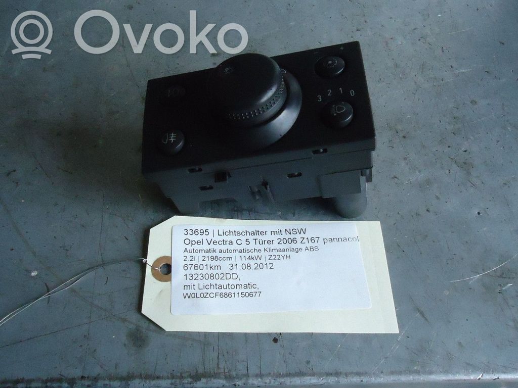 Opel Vectra C Light switch 