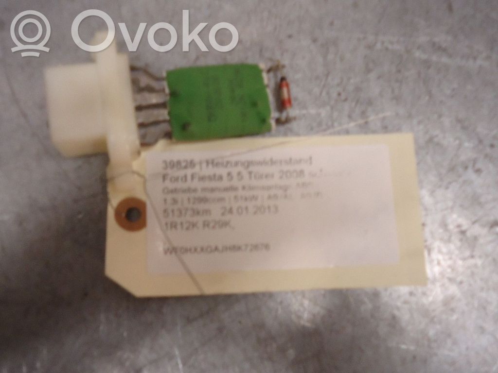 Ford Fiesta Resistencia motor/ventilador de la calefacción