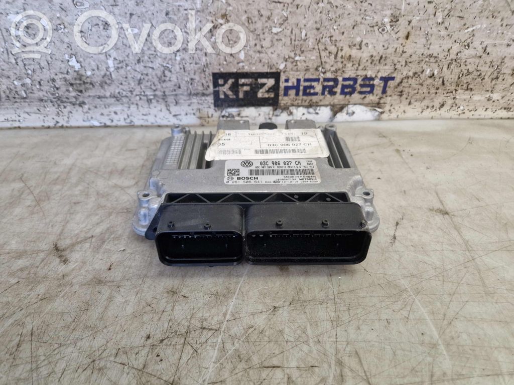Engine control unit/module   03C906027CH,03C907309K,0261S06641,03C906027CH,03C907309K