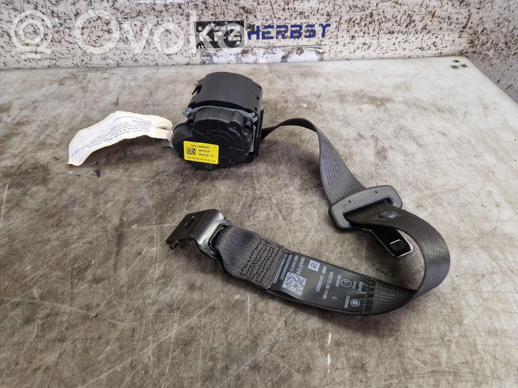 Opel Astra K Cinturón trasero 