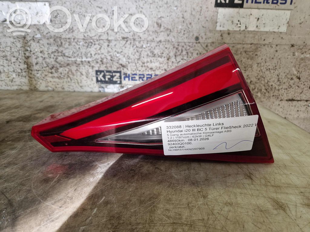 Hyundai i20 (BC3 BI3) Lampa tylna 
