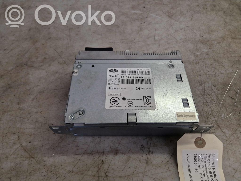 Peugeot 308 CD/DVD player unitate navigație 