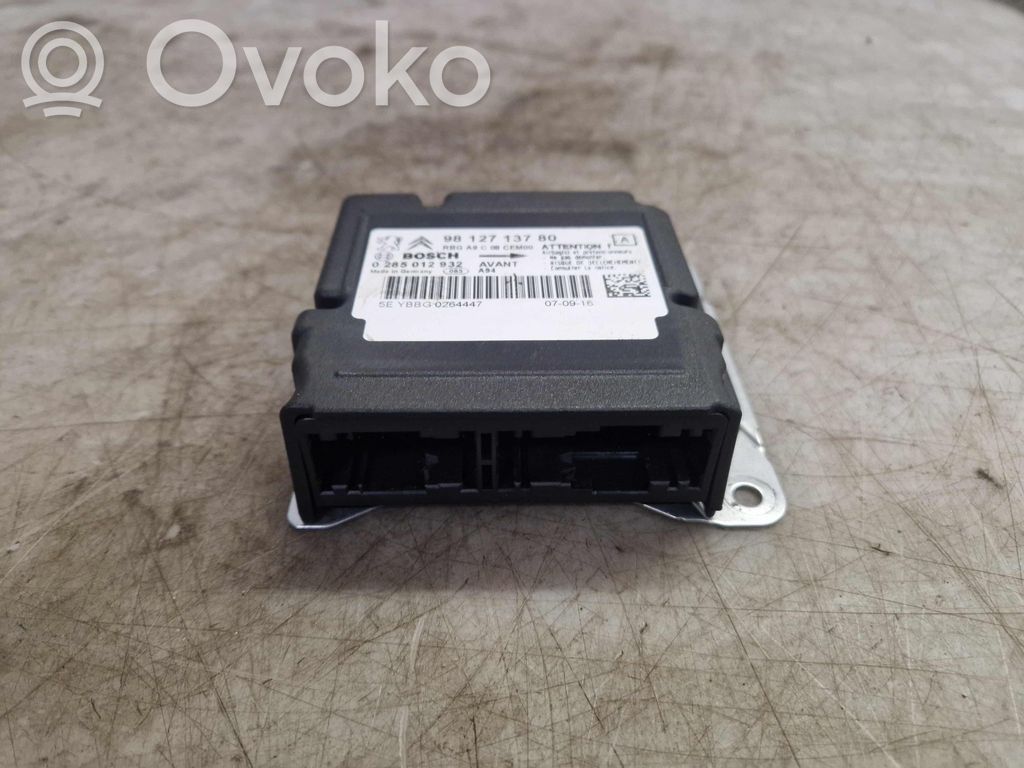 Module de contrôle airbag   9812713780,9812713780