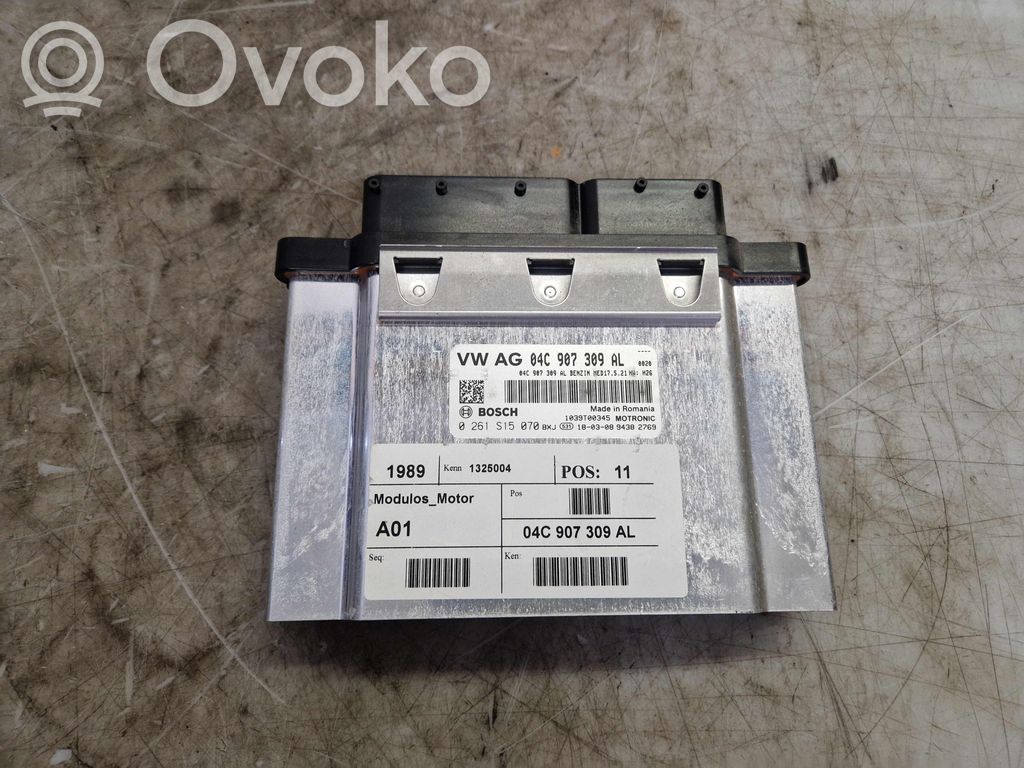 Engine control unit/module   04C907309AL,2GA,0261S15070,04C907309AL,2GA