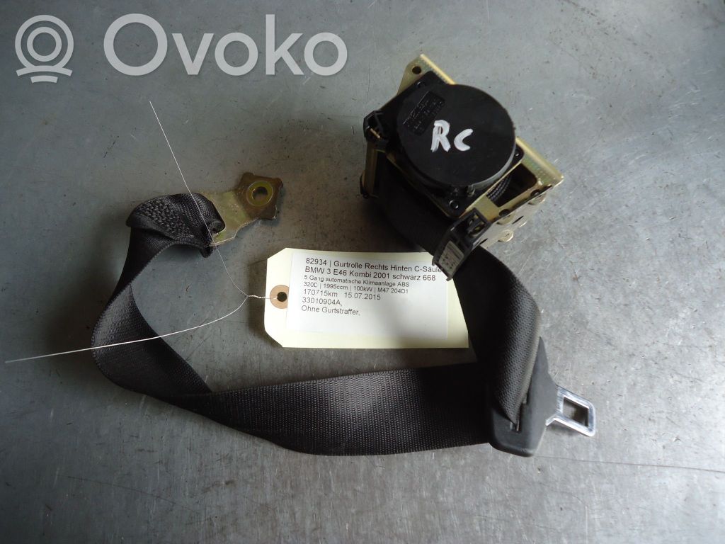 BMW 7 F01 F02 F03 F04 Centură spate 