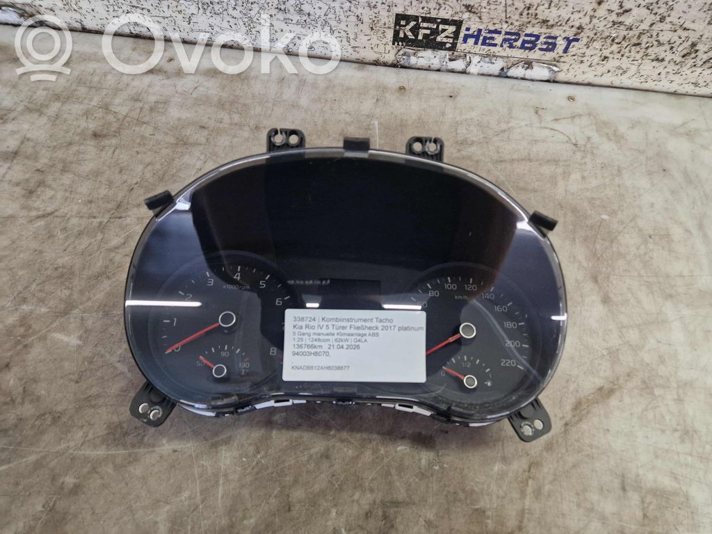 KIA Rio Licznik / Prędkościomierz 