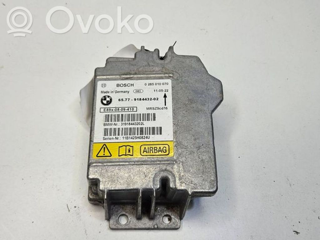 Airbag control unit/module   9184432,9184432,0285010070,11B1425H0824U,31918443202L