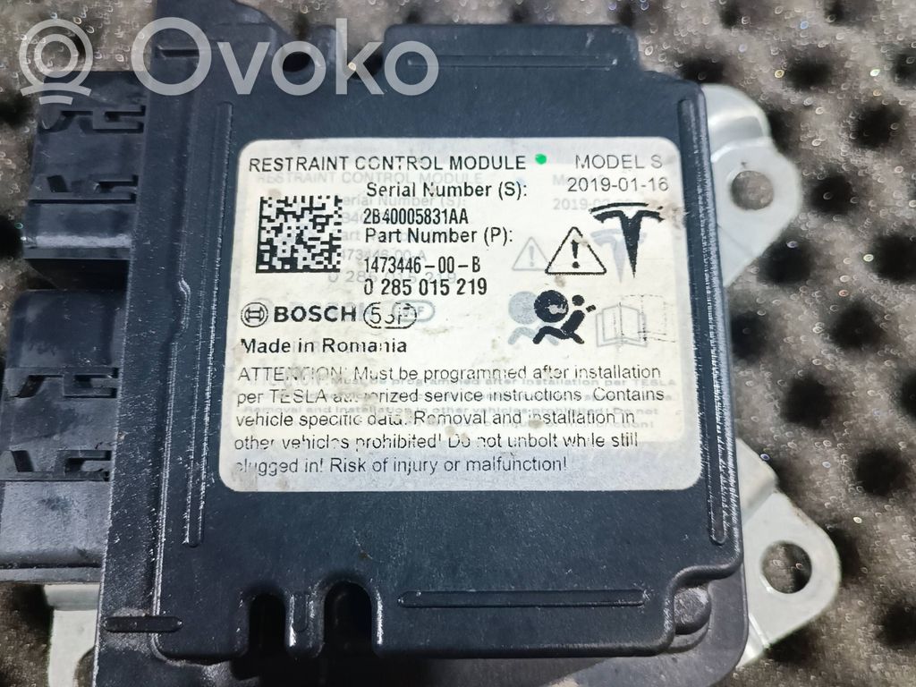 Airbag control unit/module   0285015219,2B40005831AA