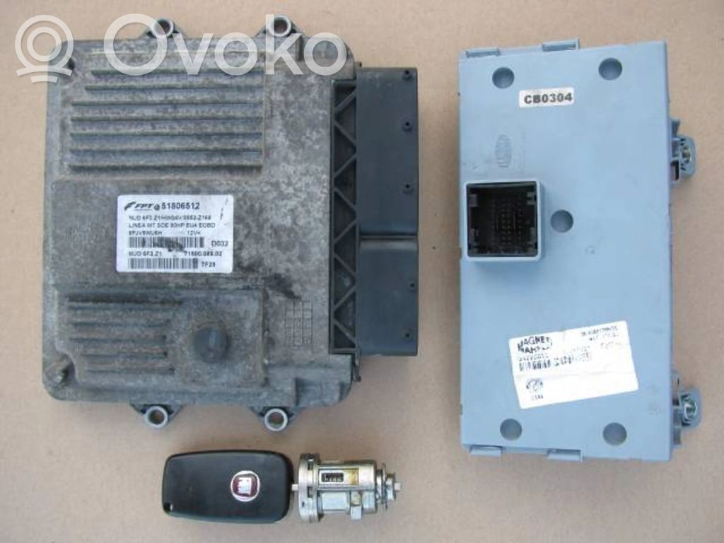 Fiat Linea Engine ECU kit and lock set 