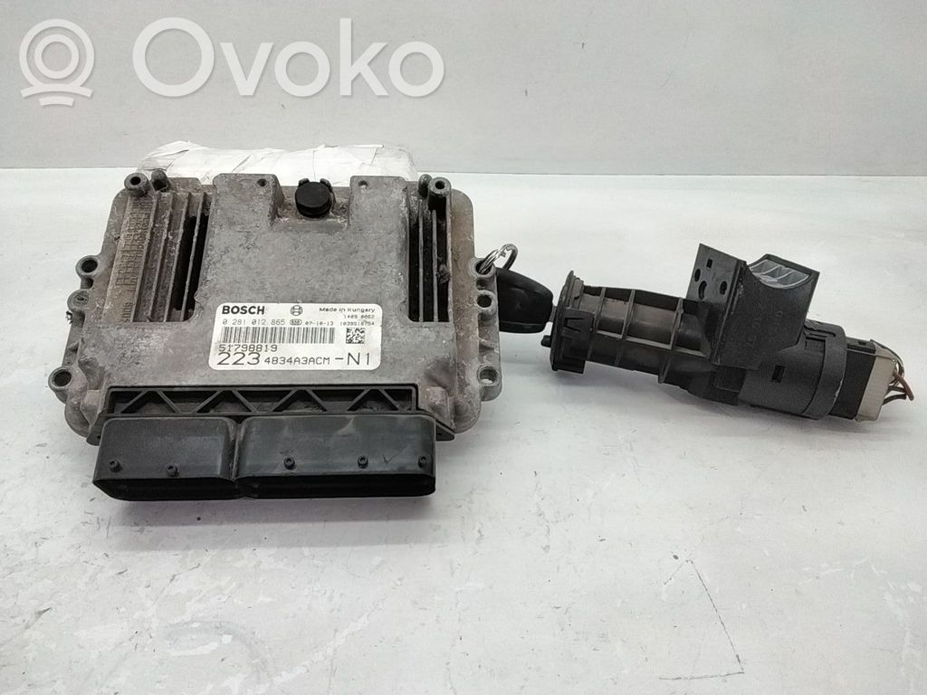 Fiat Doblo Engine ECU kit and lock set 