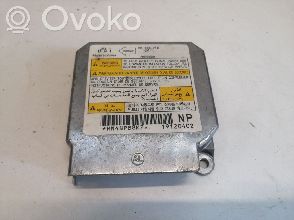 Chevrolet Lacetti Airbag control unit/module 