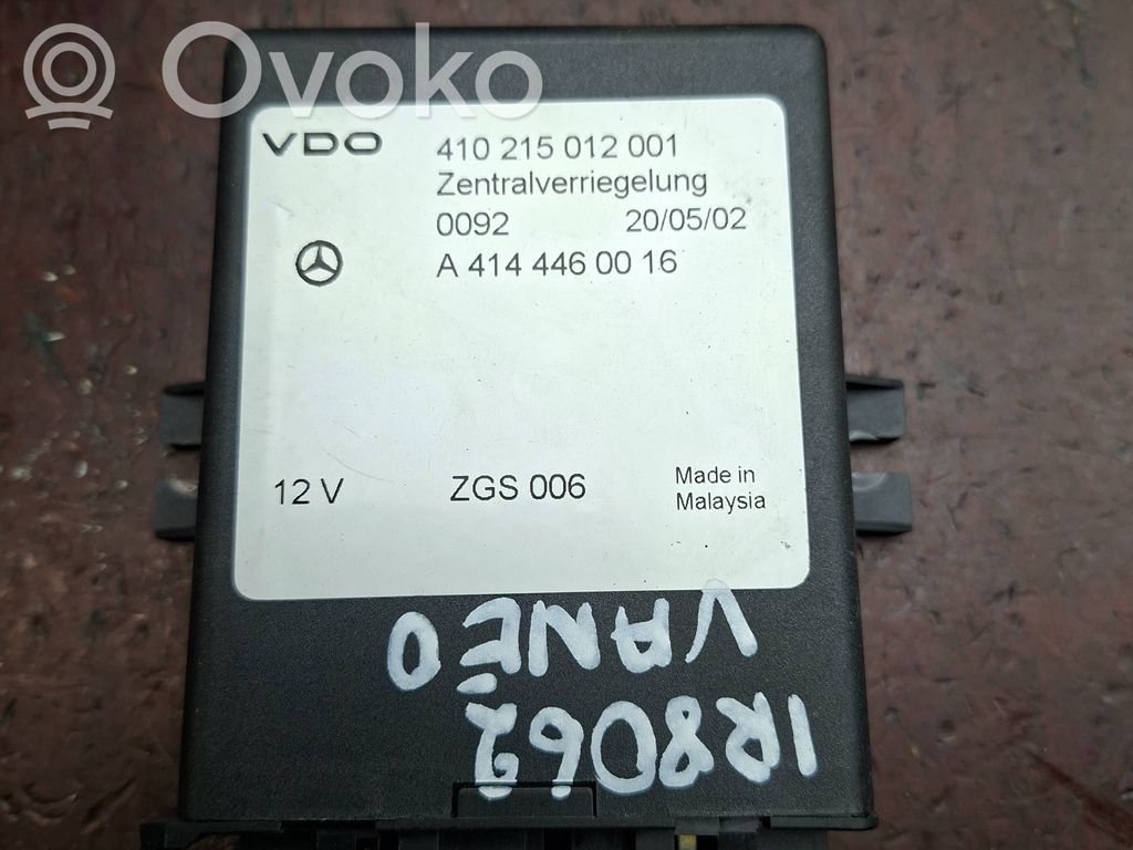 Mercedes-Benz Vaneo W414 Sterownik / Moduł centralnego zamka 