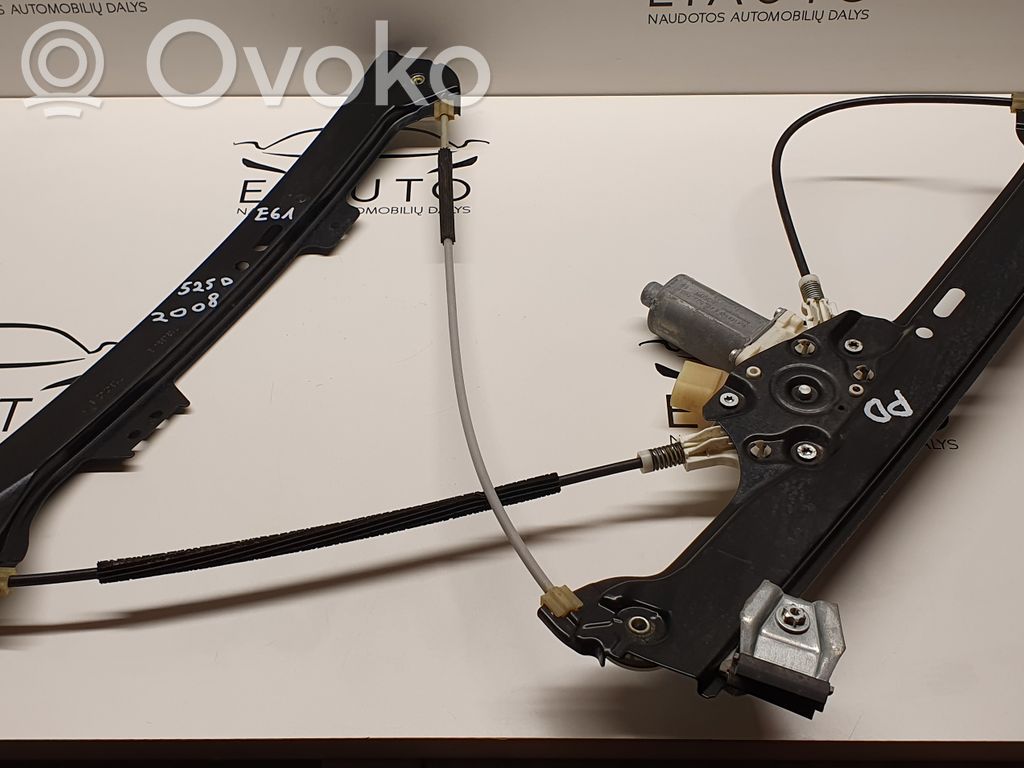 BMW 5 E60 E61 Front door window regulator with motor 