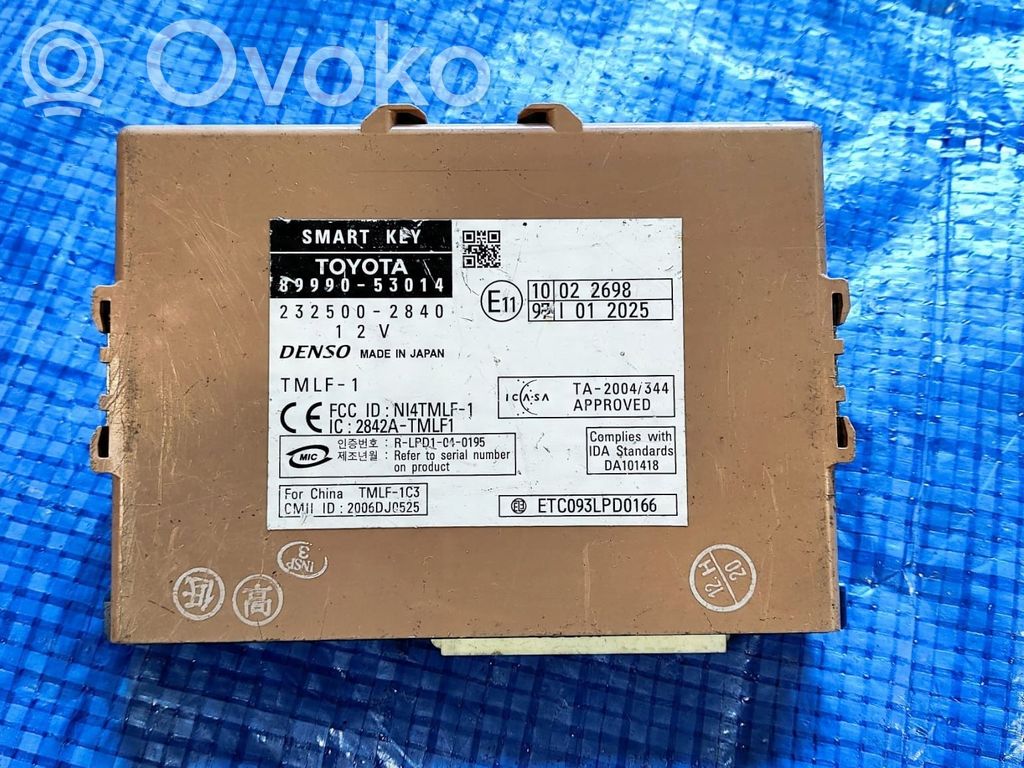 Lexus IS 220D-250-350 Moduł / Sterownik systemu uruchamiania bezkluczykowego 