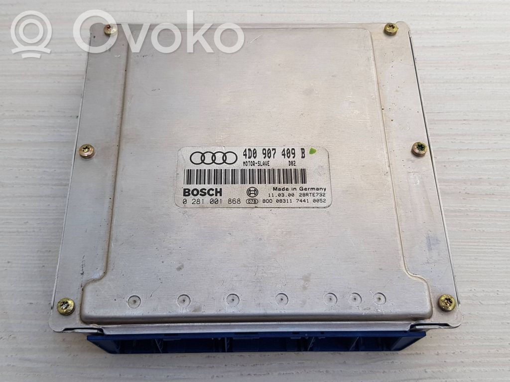 Engine control unit/module   4D0907409B,0281001868,28RTE732