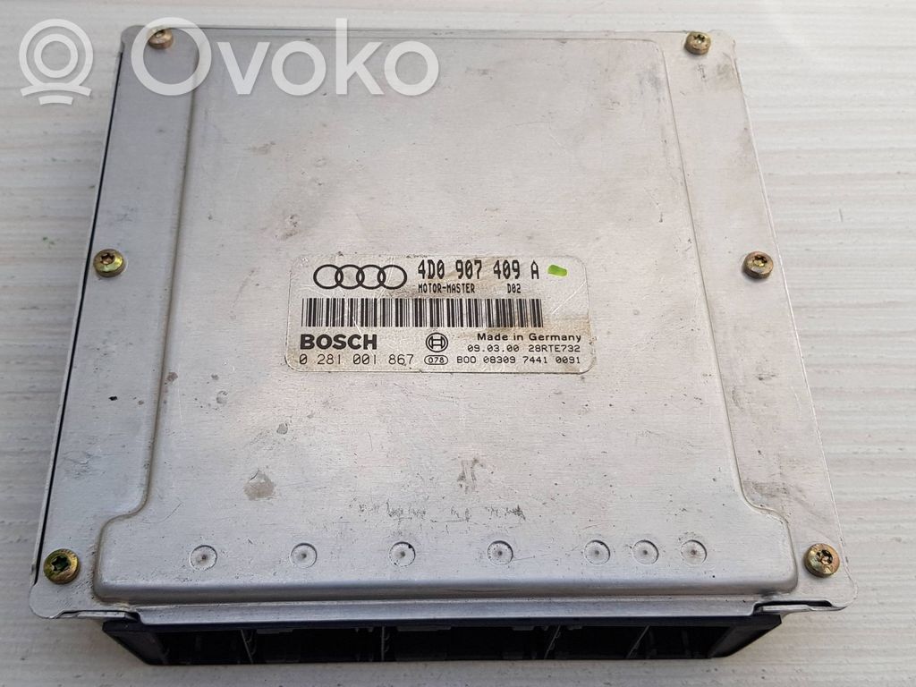 Audi A8 S8 D3 4E Variklio valdymo blokas 