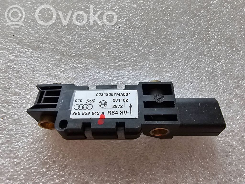 Audi A4 S4 B7 8E 8H Sensor impacto/accidente para activar Airbag 