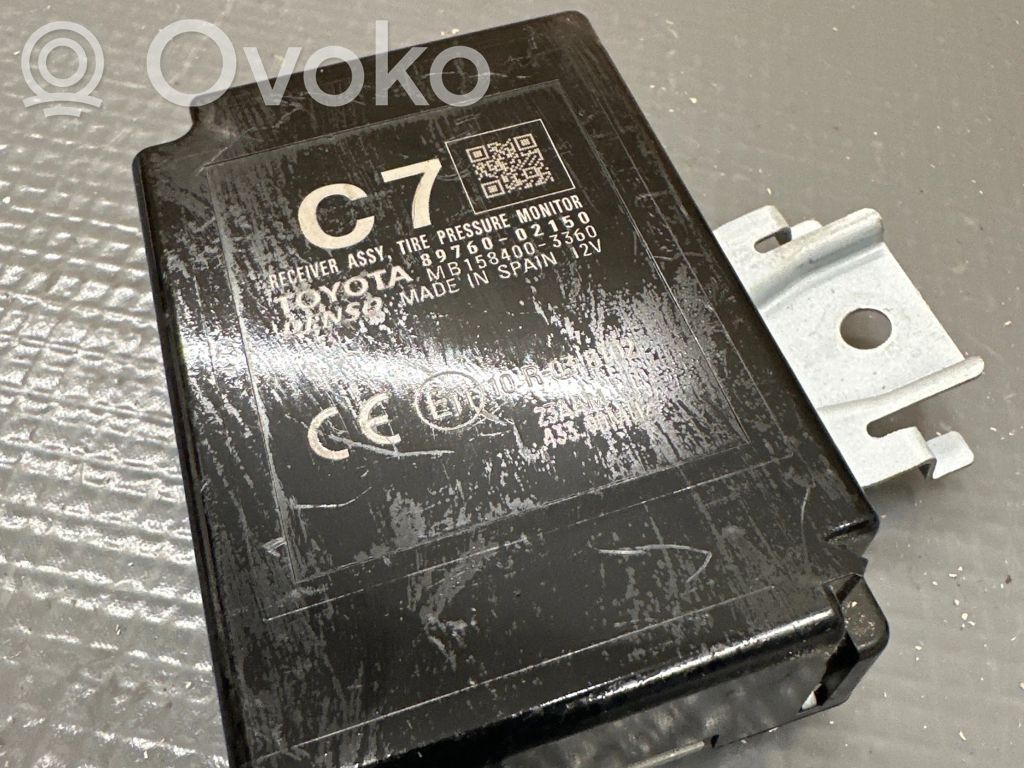 Toyota Auris E180 Sterownik / Moduł kontroli ciśnienia w oponach 