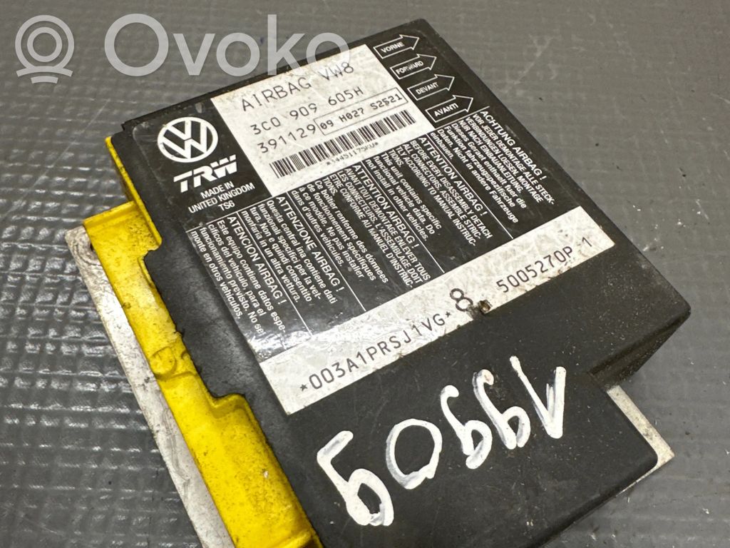 Volkswagen PASSAT B6 Airbag control unit/module 
