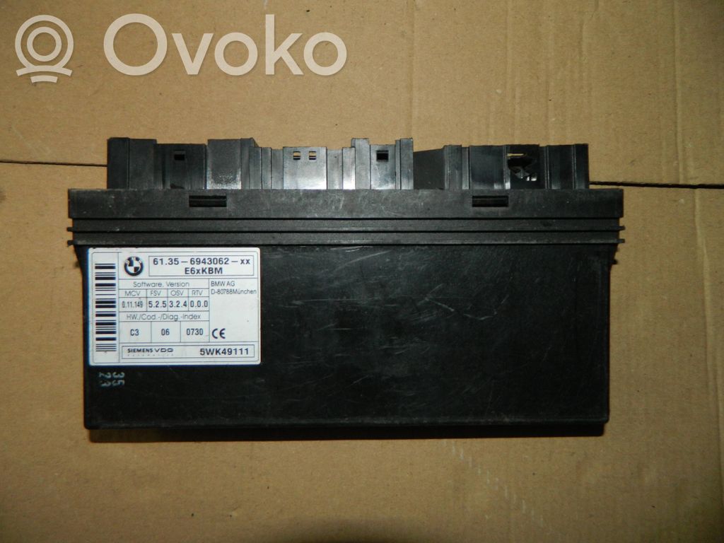 BMW 5 E60 E61 Module confort 