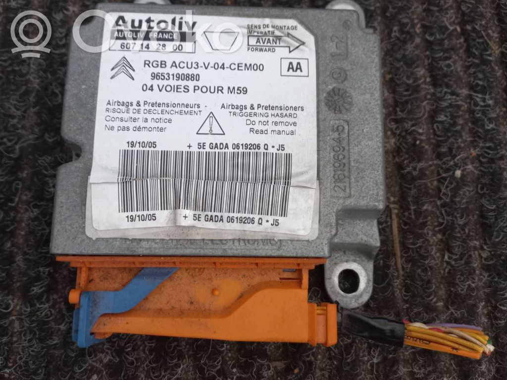 Engine control unit/module   9653190880,607142800