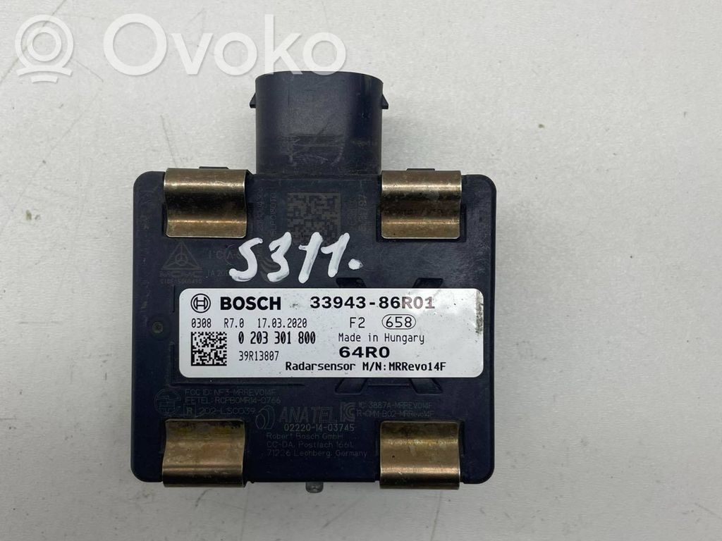 Sensor de radar Distronic   3394386R01,0203301800