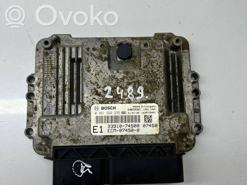 Engine control unit/module   3391074S00,074S0,ECM074S00,0261S22235