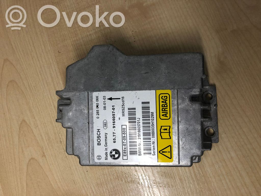 Module de contrôle airbag   9166057,0285010066,31916605701J