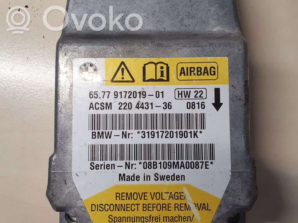 BMW 5 E60 E61 Airbag control unit/module 