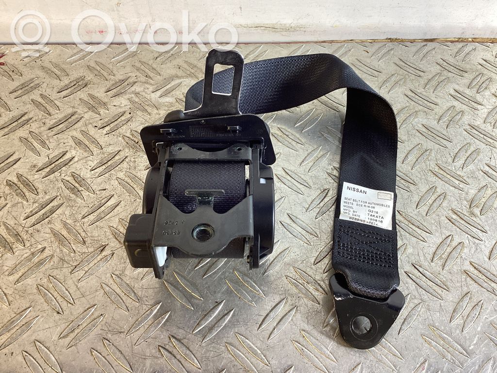 Nissan Qashqai Cinturón trasero 