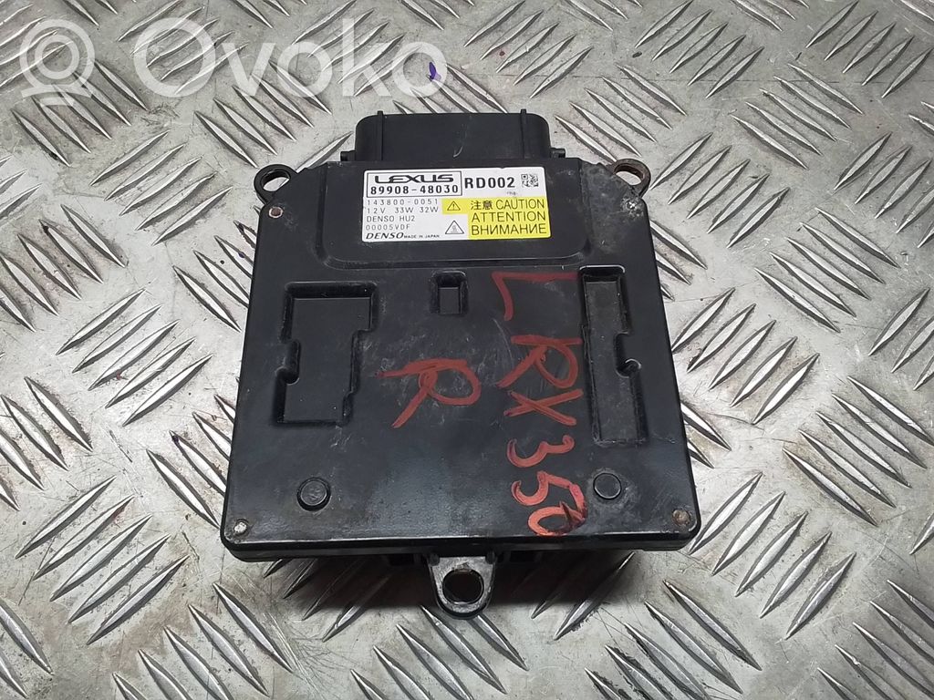 Lexus RX 450H Módulo de control de balasto LED 