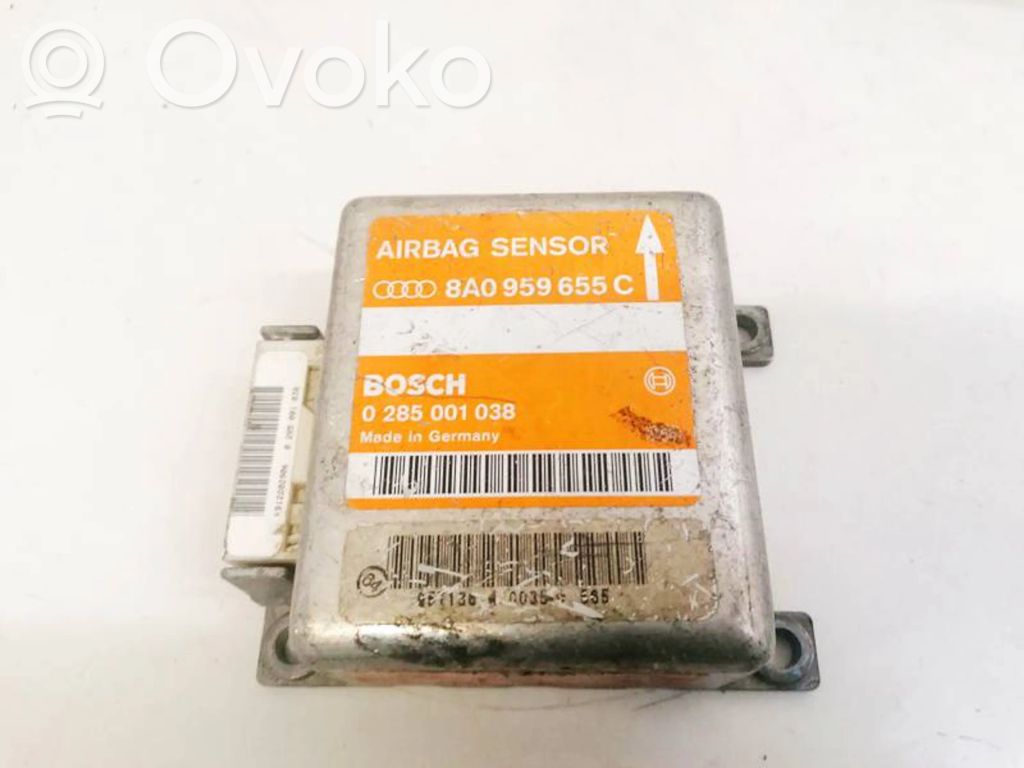 Unidad de control/módulo del Airbag   8A0959655C,0285001038,0285001038,8A0959655C