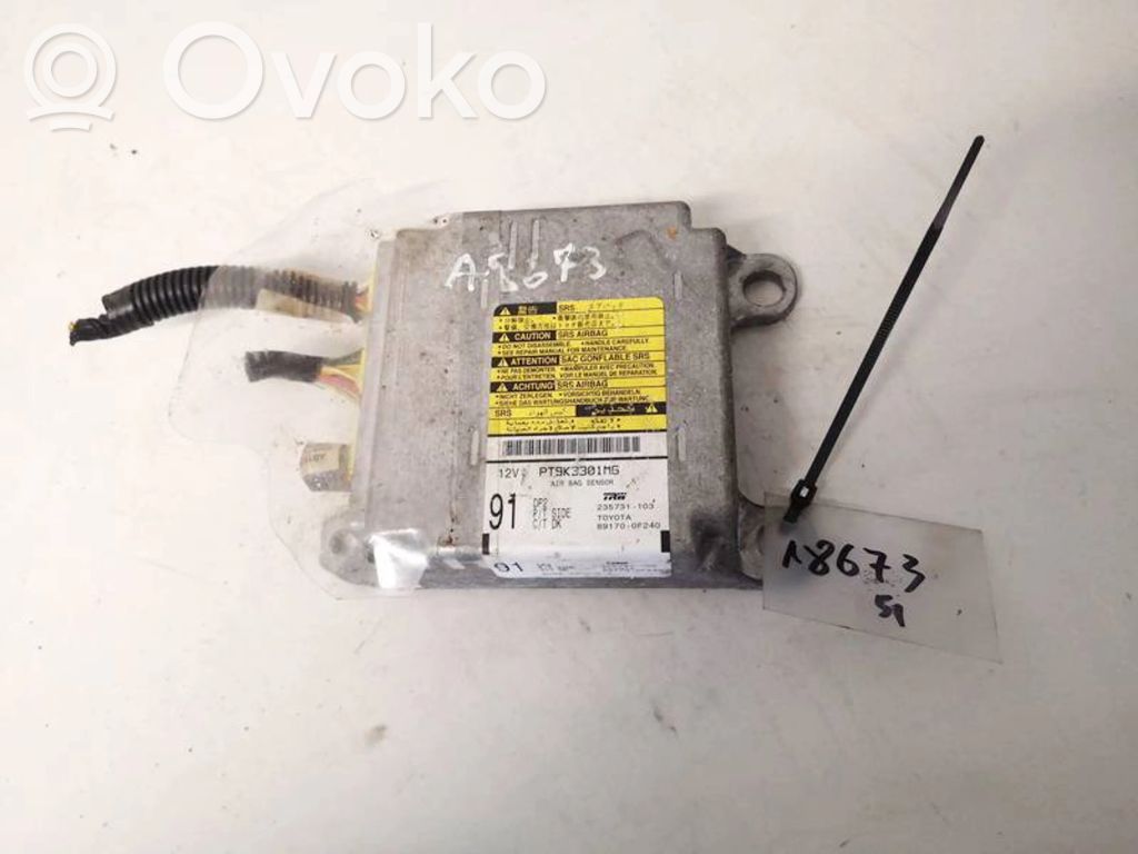 Toyota Corolla Verso AR10 Unitate/modul de comandă airbaguri 