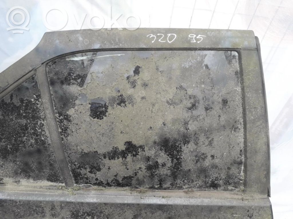 Rear door window glass