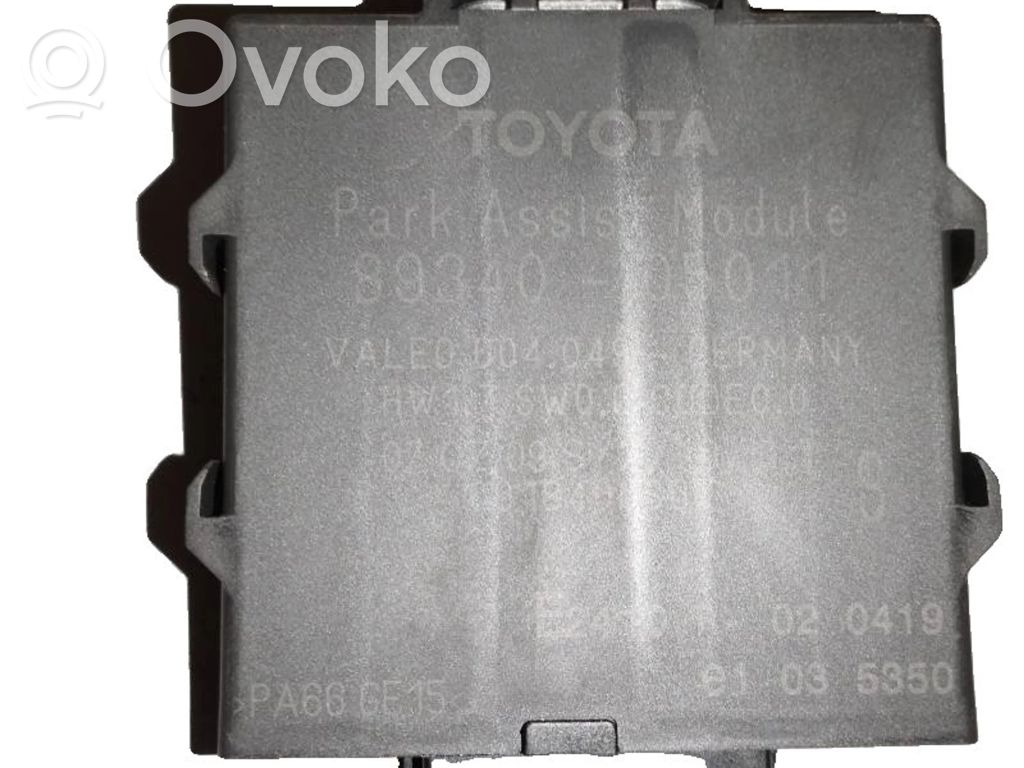 Toyota Avensis T270 Centralina/modulo sensori di parcheggio PDC