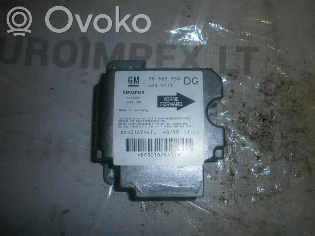 Opel Zafira A Unitate/modul de comandă airbaguri 