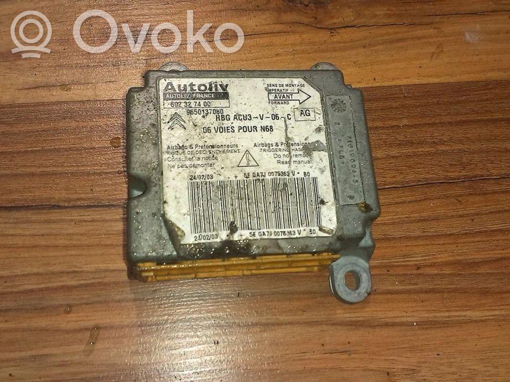 Citroen C4 I Centralina/modulo airbag 