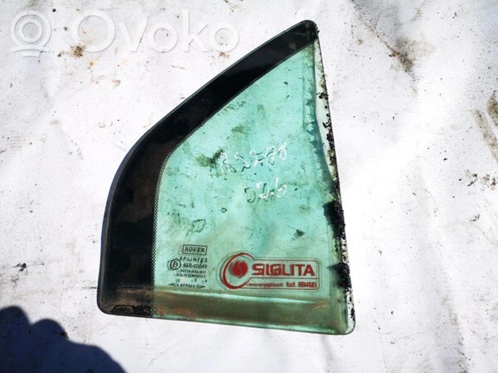 Rear vent window glass