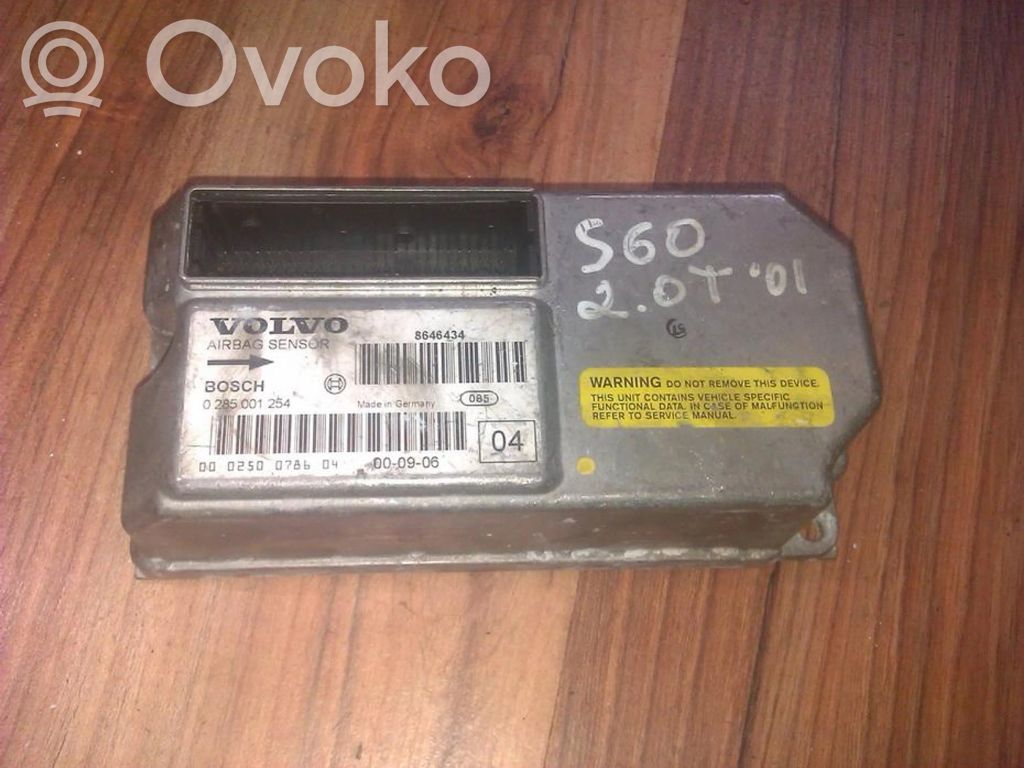 Module de contrôle airbag   0285001254,8646434,0285001254,8646434